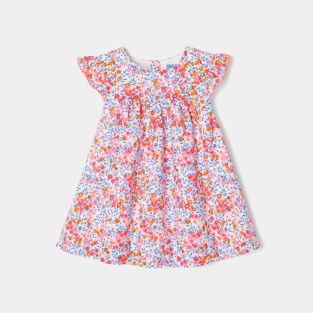 Robe bébé fille en tissu Liberty
