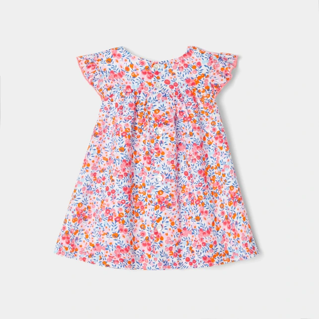 Robe bébé fille en tissu Liberty