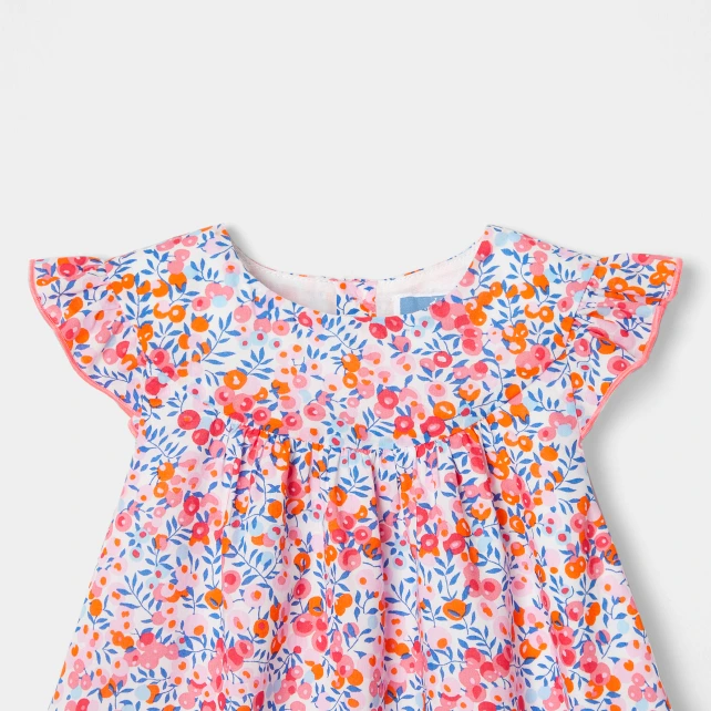 Robe bébé fille en tissu Liberty