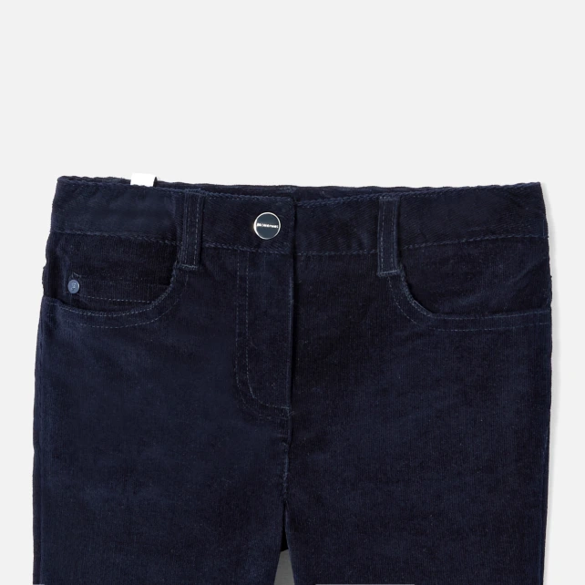 Pantalon slim en velours enfant fille