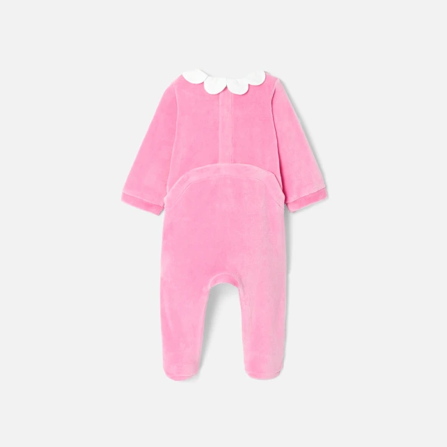 Pyjama en velours bébé fille