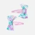 Duo de barrettes noeud tissu Liberty