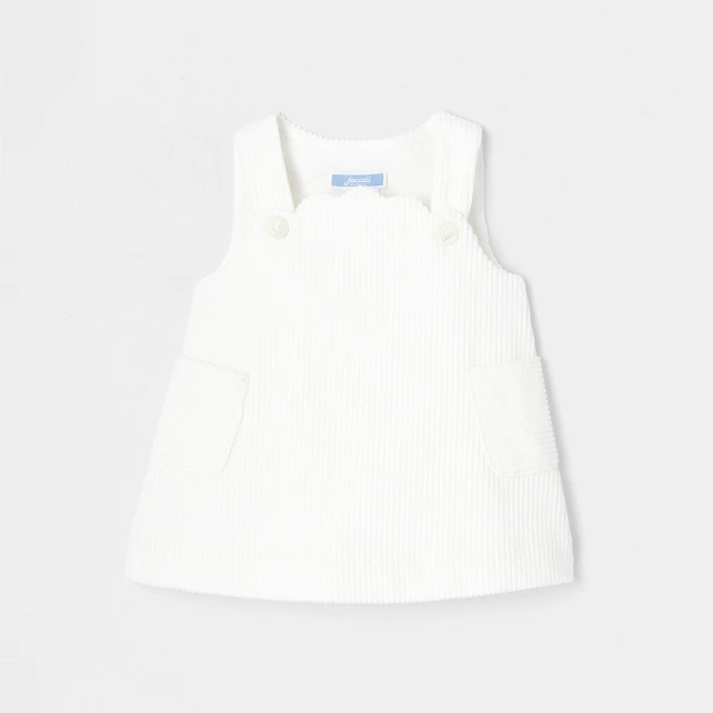 Robe chasuble bébé fille en velours