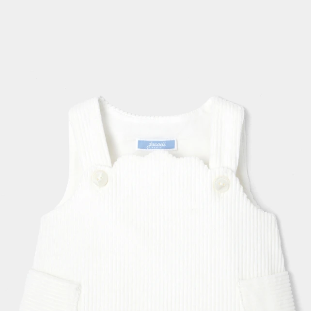 Robe chasuble bébé fille en velours