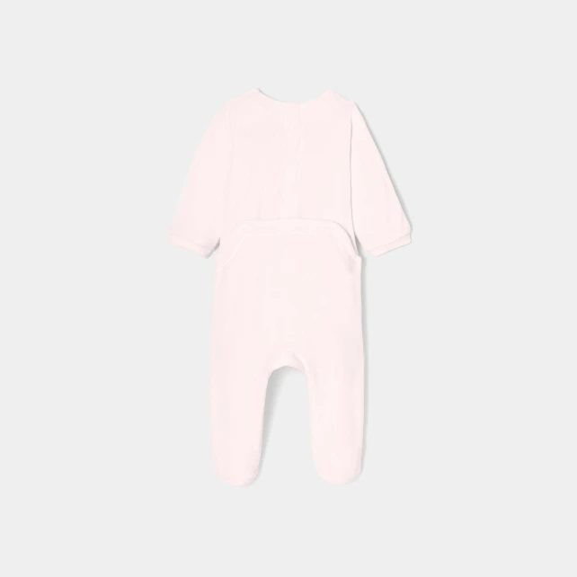 Pyjama bébé fille en velours bouclette