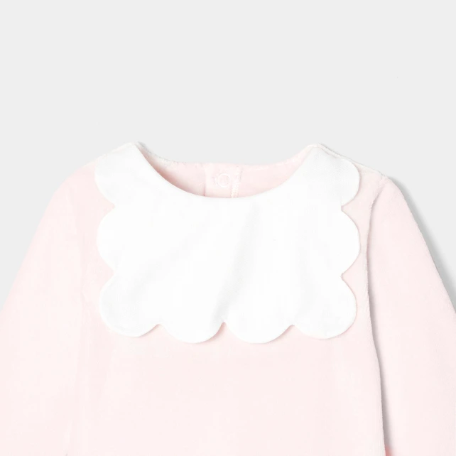 Pyjama bébé fille en velours bouclette
