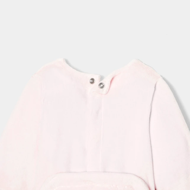 Pyjama bébé fille en velours bouclette
