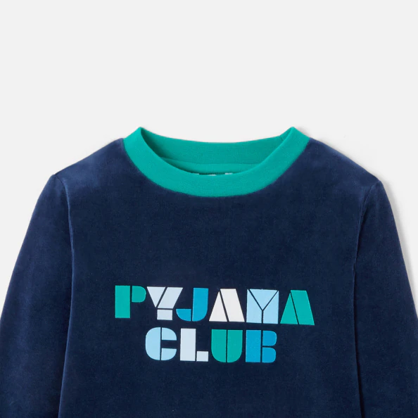 Pyjama en velours enfant garçon