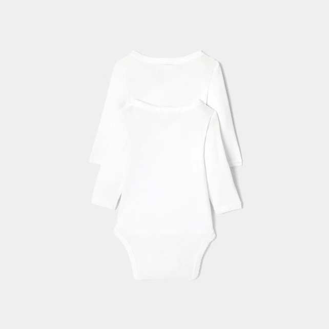 Lot de 2 bodies manches longues bébé
