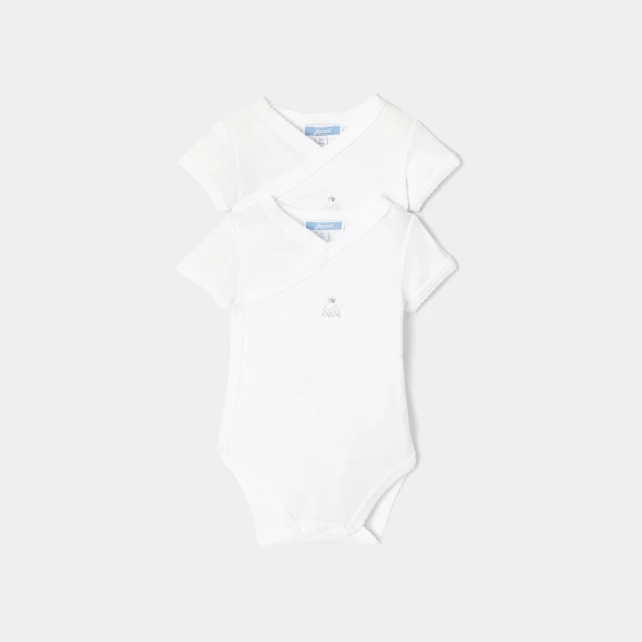 Lot de 2 bodies manches courtes bébé