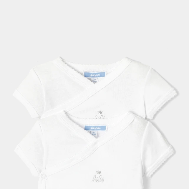 Lot de 2 bodies manches courtes bébé