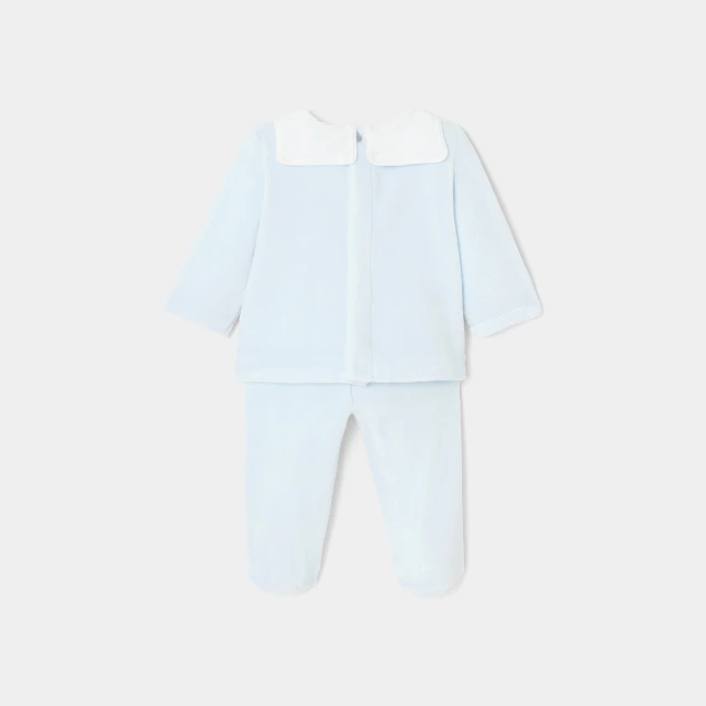 Ensemble confort bébé garçon en velours