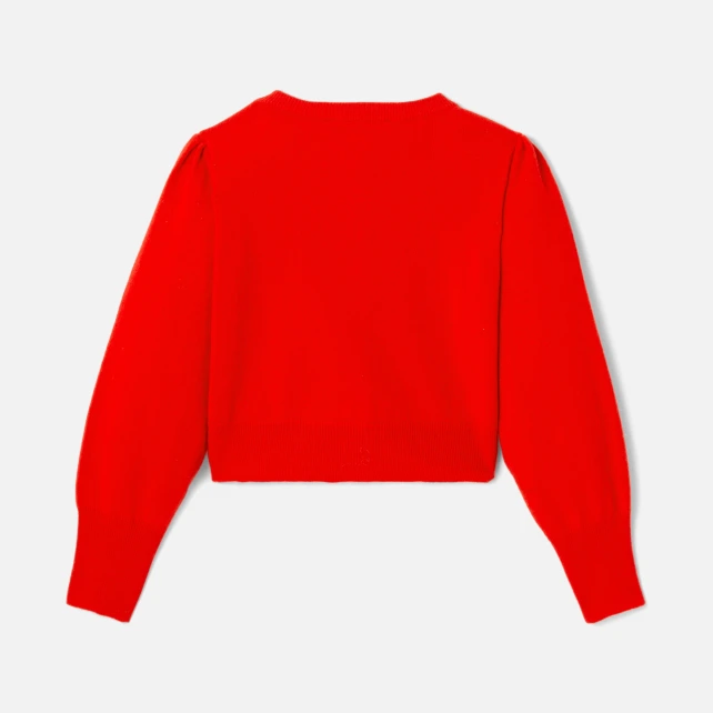 Cardigan court enfant fille