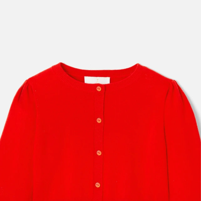 Cardigan court enfant fille