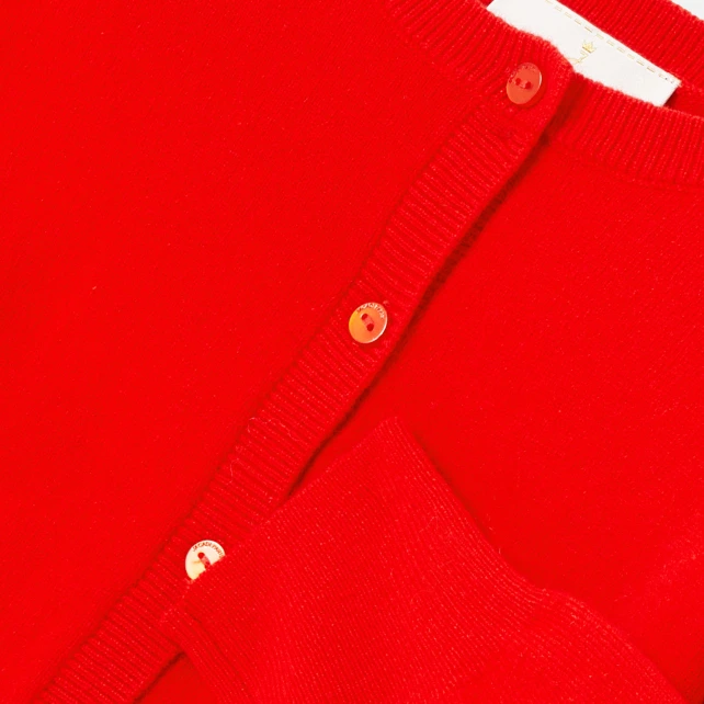 Cardigan court enfant fille