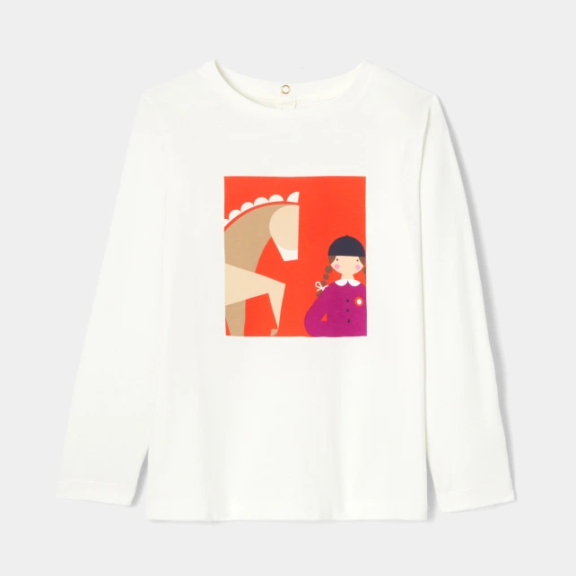 T-shirt manches longues enfant fille