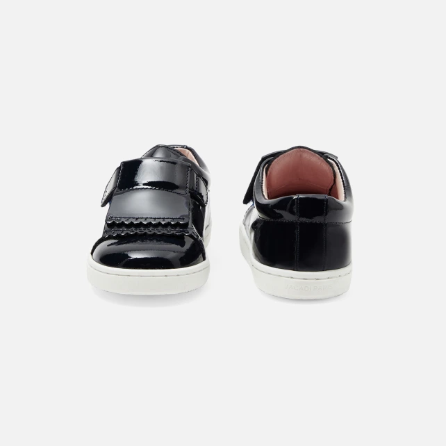 Tennis bébé fille en cuir verni