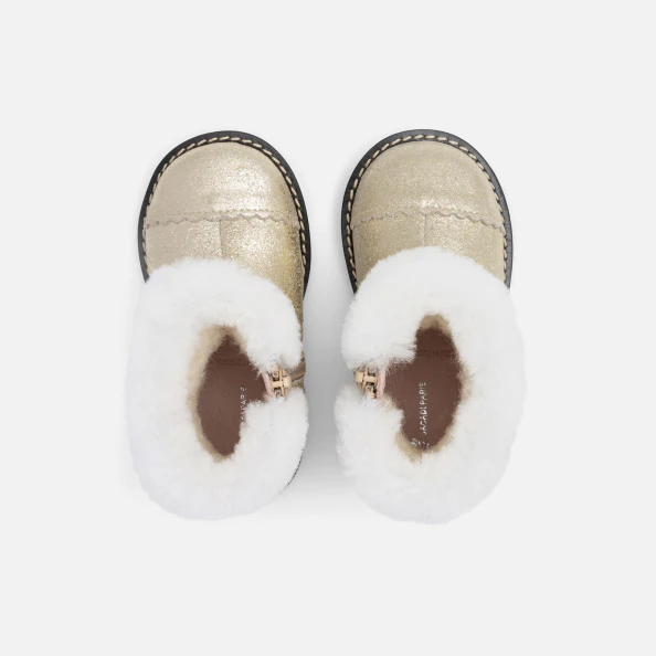 Bottines fourrées bébé fille