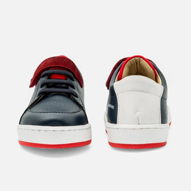 Tennis enfant garçon en cuir