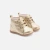 Bottillons bébé fille en cuir irisé