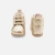 Bottillons bébé fille en cuir irisé