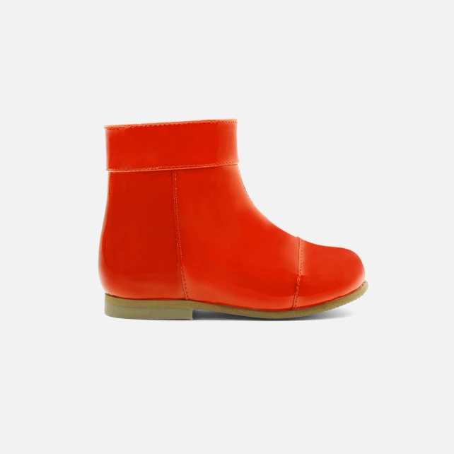 Bottines bébé fille en cuir verni