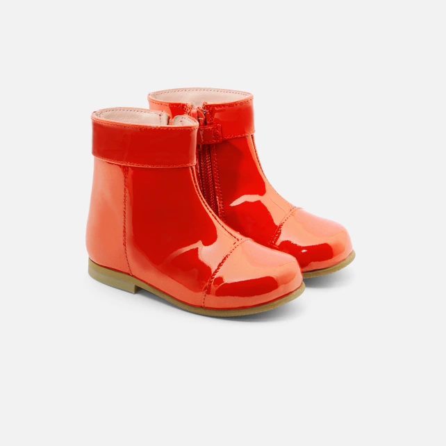 Bottines bébé fille en cuir verni