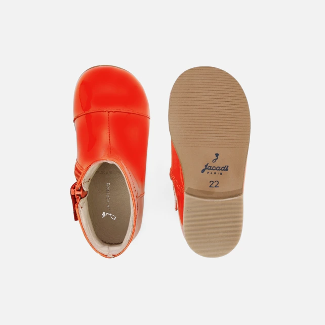 Bottines bébé fille en cuir verni