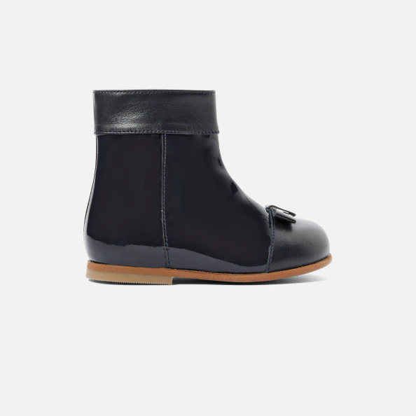 Bottines bébé fille en cuir verni