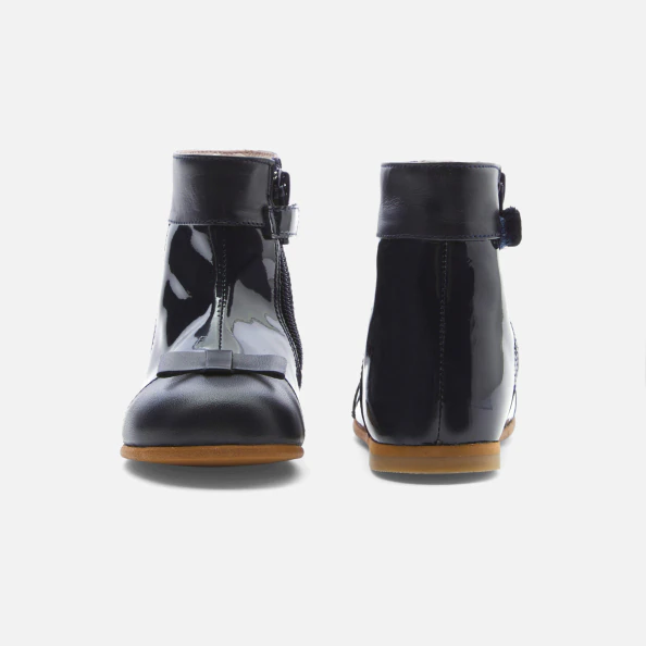 Bottines bébé fille en cuir verni