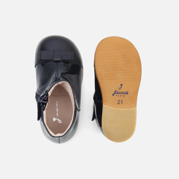 Bottines bébé fille en cuir verni