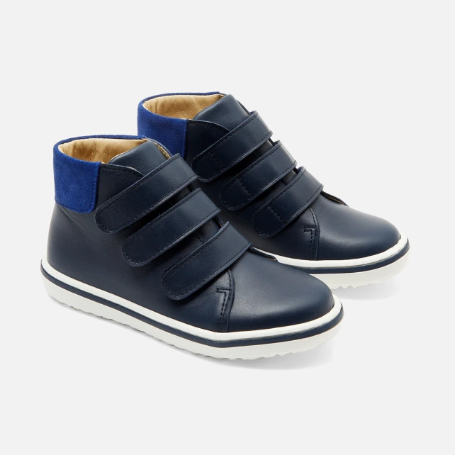 Tennis montantes enfant garçon en cuir