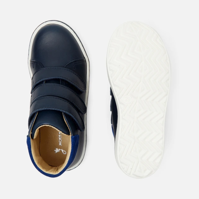 Tennis montantes enfant garçon en cuir