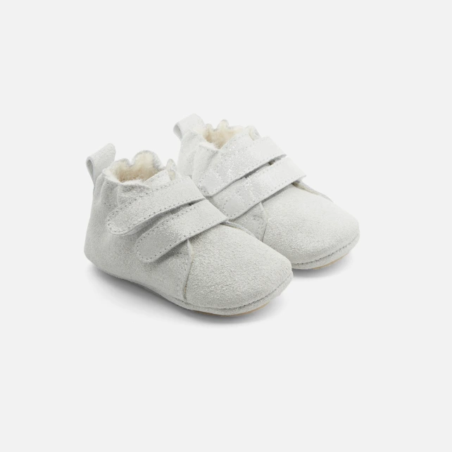 Chaussons bébé fille irisés