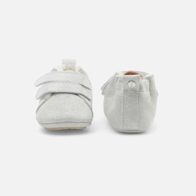 Chaussons bébé fille irisés