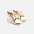 Chaussons bébé fille en cuir