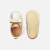 Chaussons bébé fille en cuir