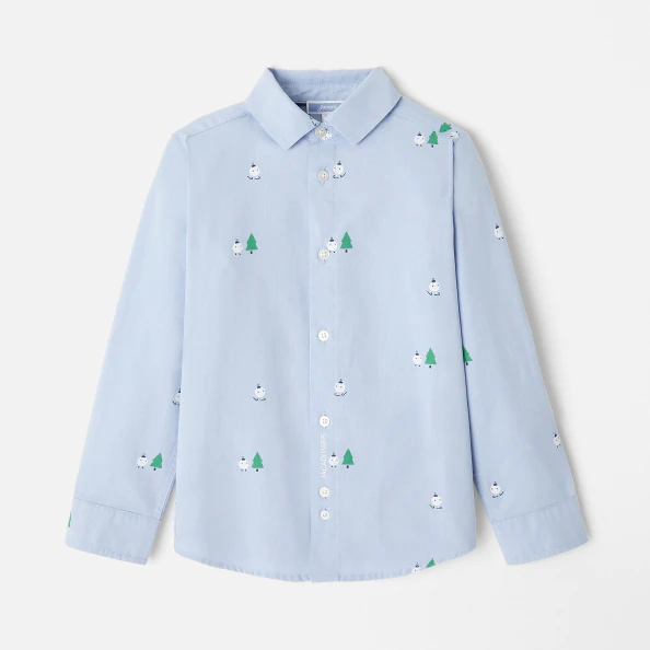 Chemise enfant garçon esprit de Noël 