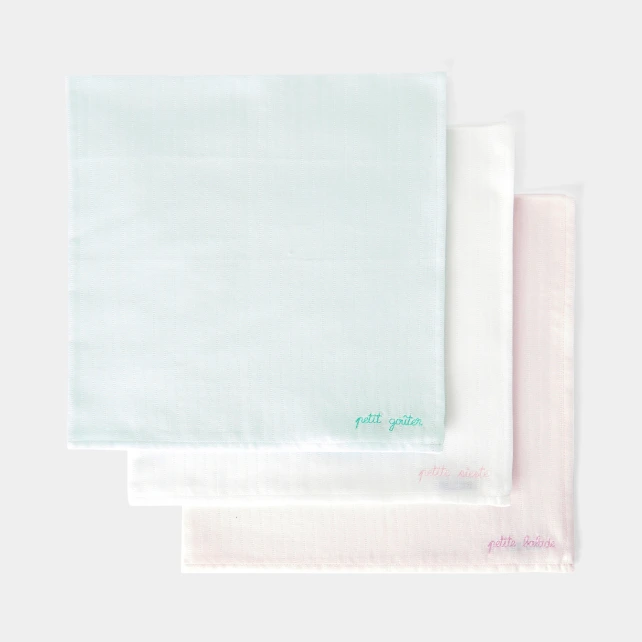 Lot de 3 langes en coton