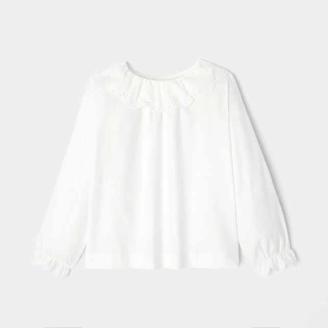 Blouse enfant fille en flanelle