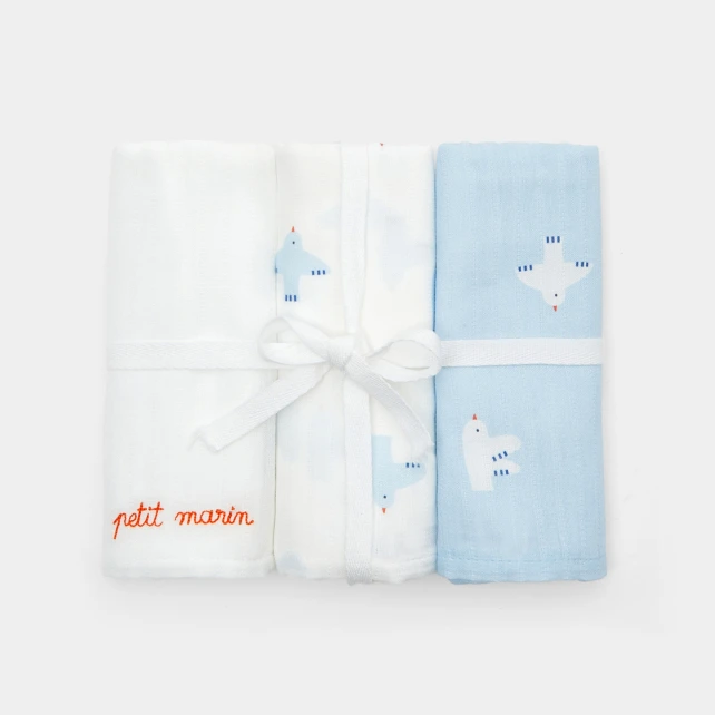 Lot de 3 langes 