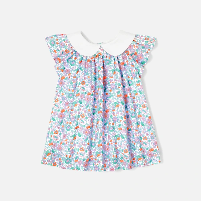 Robe bébé fille en tissu Liberty 