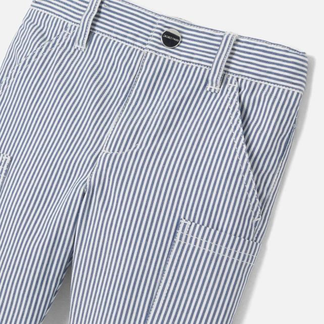Pantalon bébé garçon en twill rayé