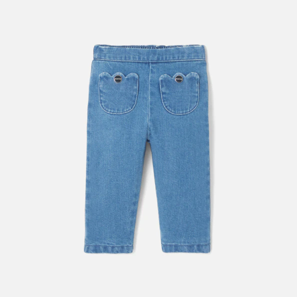 Pantalon bébé fille en jean léger