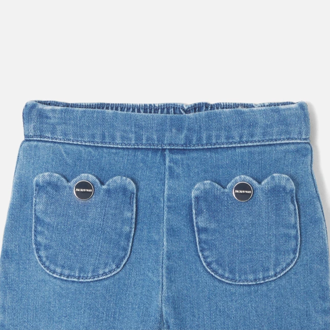 Pantalon bébé fille en jean léger