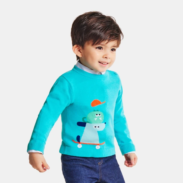 Pull bébé garçon en coton