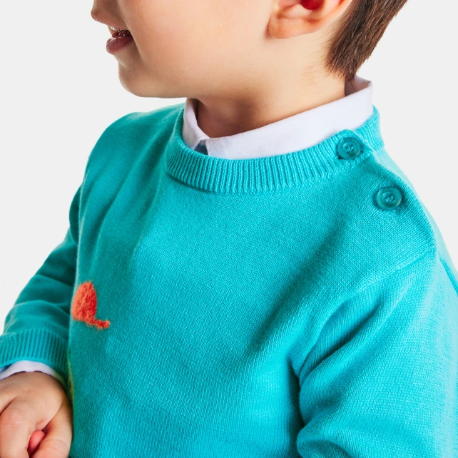 Pull bébé garçon en coton