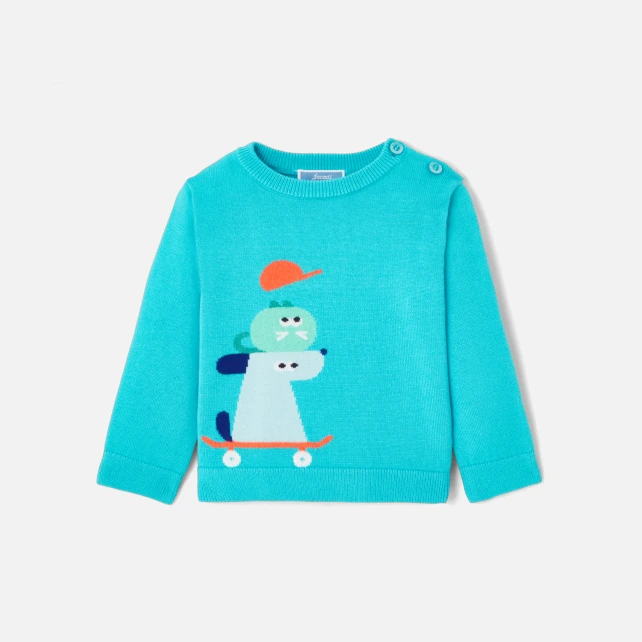 Pull bébé garçon en coton