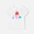 T-shirt bébé fille à col Claudine