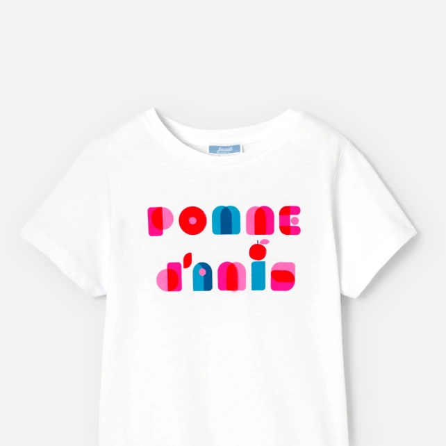 T-shirt enfant fille à message